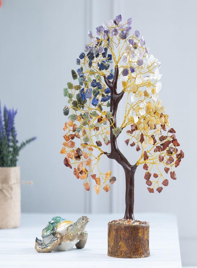 ZAICUS Seven Chakra Crystal Tree Showpiece for Home Decoration | 8-10 Inch Handcrafted Good Luck Feng Shui Tree | Gift Item for Women | Living Room Decor | Healing Chakra Tree - Image 5